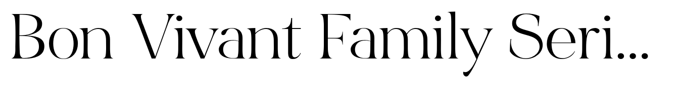 Bon Vivant Family Serif Regular